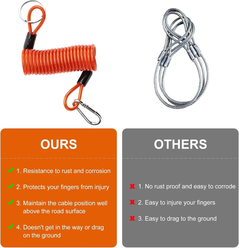 Rnigs Trailer Breakaway Switch, 6ft Breakaway Coiled Cable with Electric Brake or RV Towing Trailer - Image 4